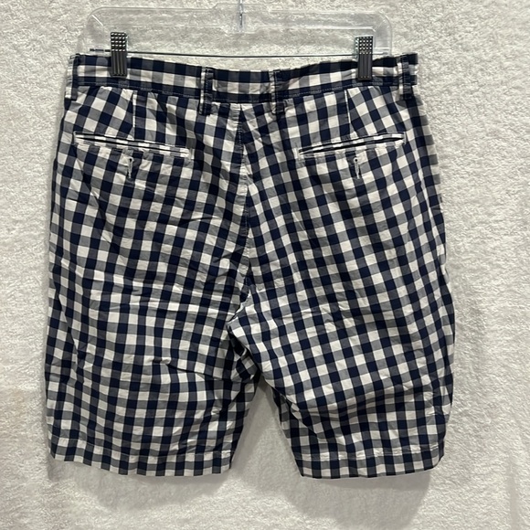 J. Crew Men’s Blue Gingham Shorts - 32 - Picture 2 of 6